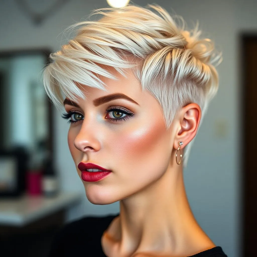 Platinum pixie cut Rochester NY