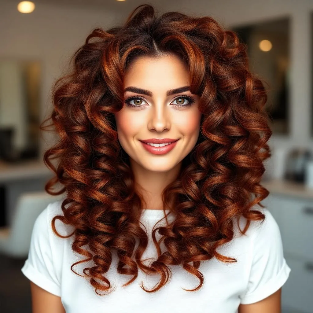 Curly hair styling Rochester NY