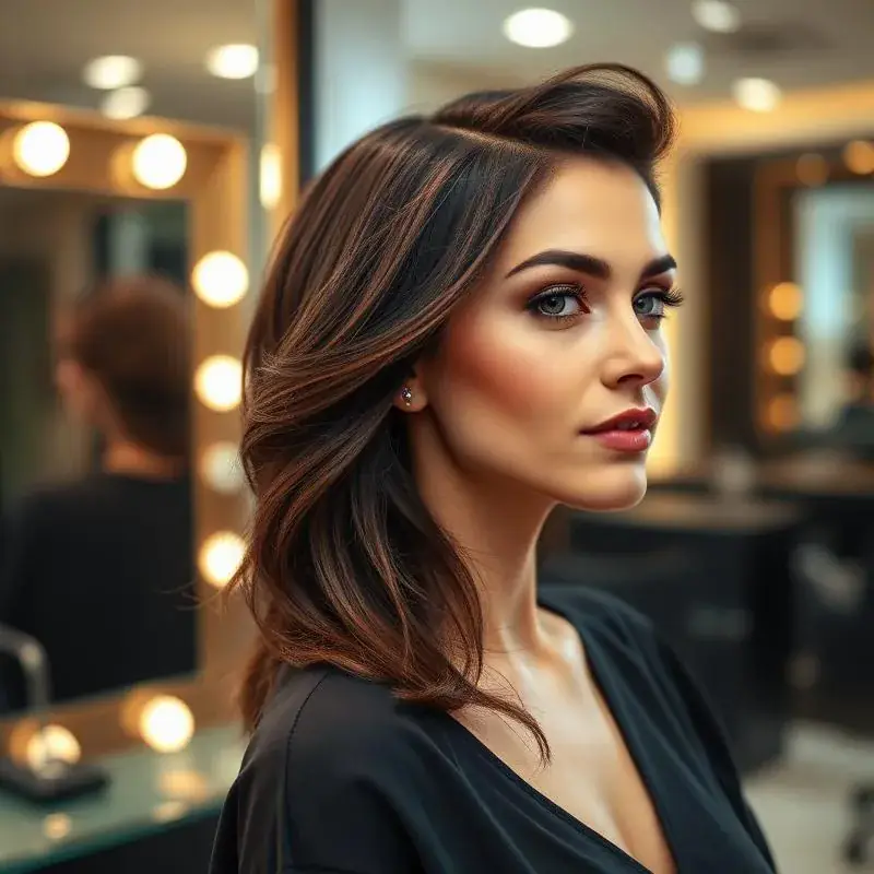 Precision women's haircut styled by Michelle Doyle
